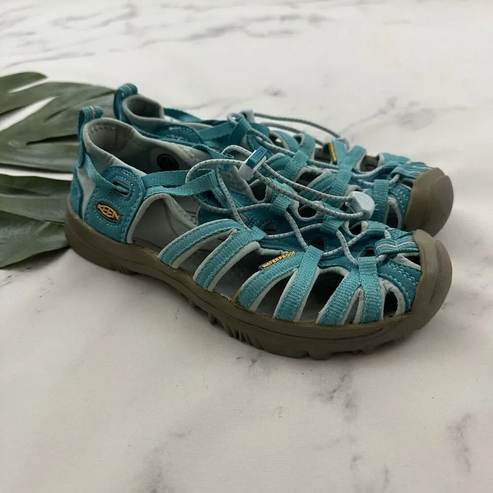 Keen Newport Water Shoe Sandals Youth Size 3 Light Blue Gray Hiking